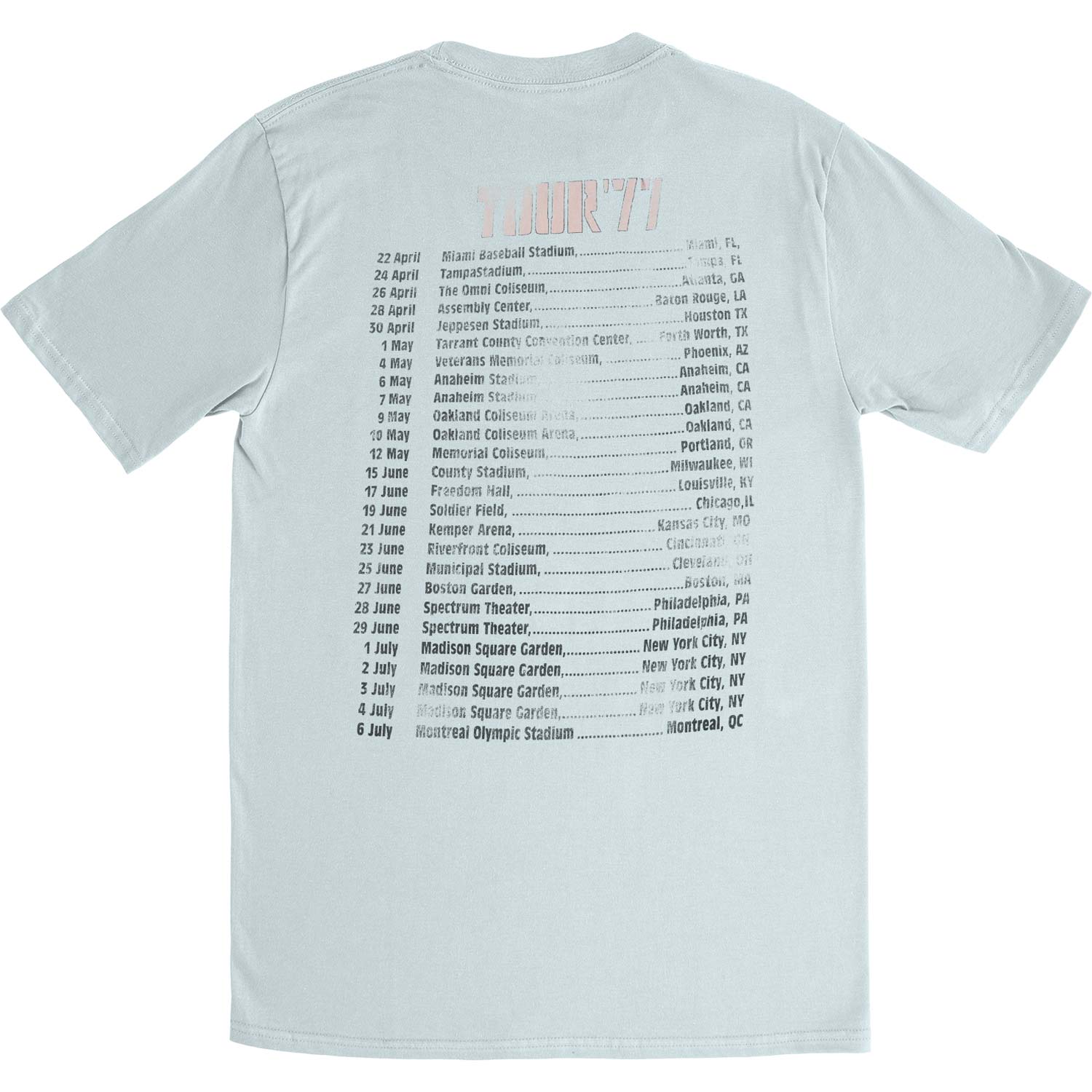 Pink Floyd Factory Animals Tour Vintage T-shirt Back