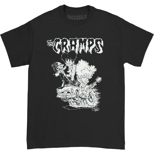Cramps Hot Rod Cartoon Slim Fit T-shirt Front