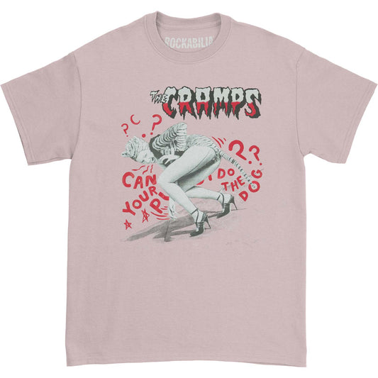 Cramps Do The Dog Pink Slim Fit T-shirt Front
