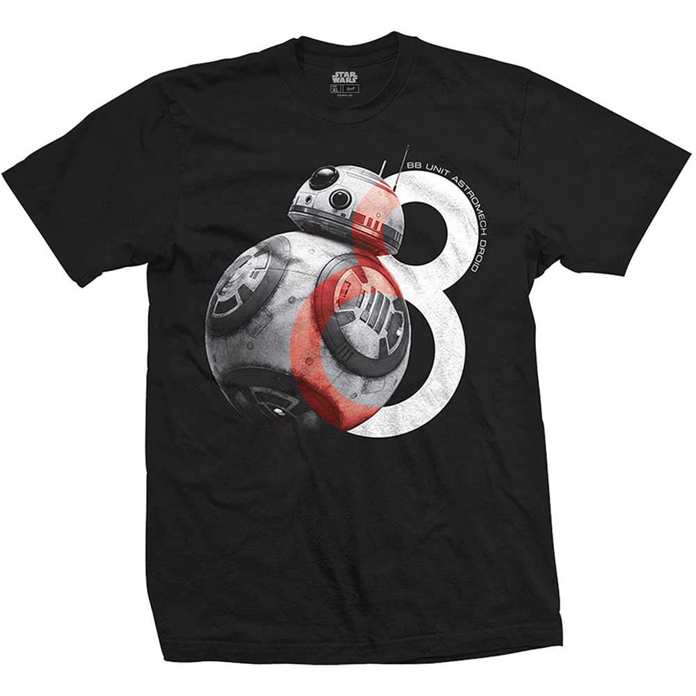 Star Wars Episode VIII BB-8 Big Eight Slim Fit T-shirt Front