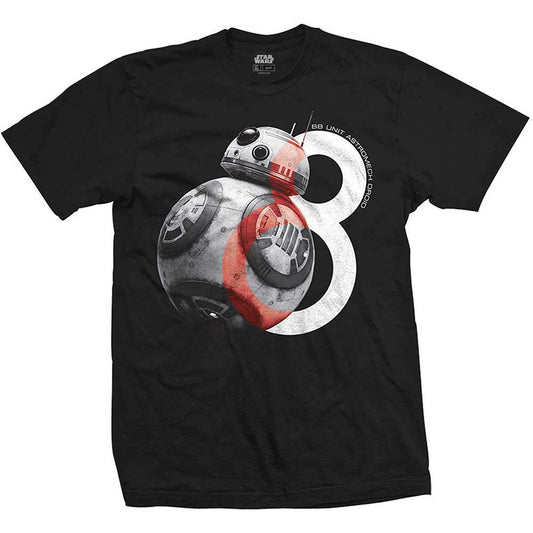 Star Wars Episode VIII BB-8 Big Eight Slim Fit T-shirt Front