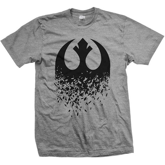 Star Wars Episode VIII Rebel Logo Splintered Slim Fit T-shirt Front