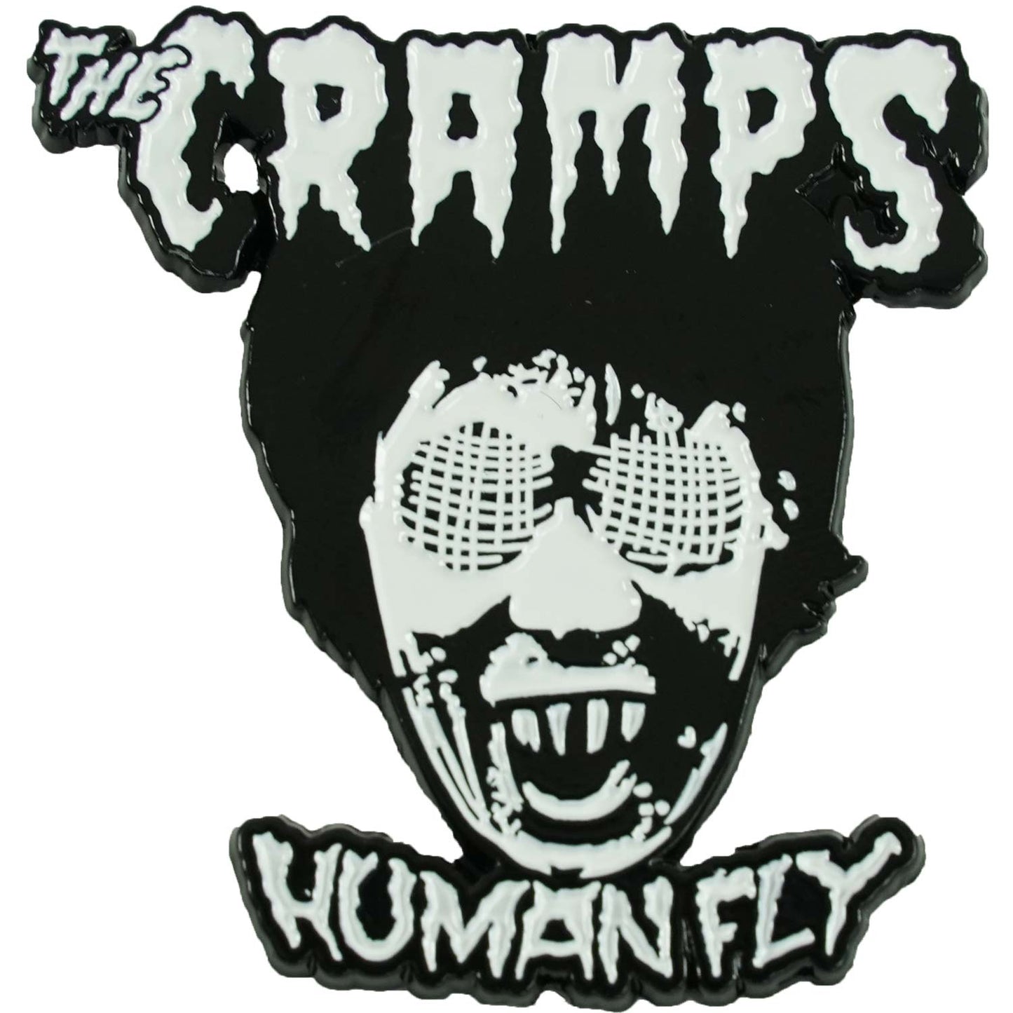 Cramps Human Fly Enamel Pin Pewter Pin Badge