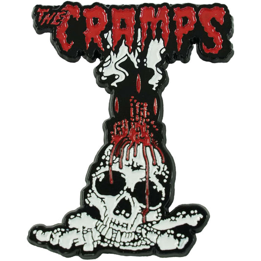 Cramps Voodoo Skulls Enamel Pin Pewter Pin Badge