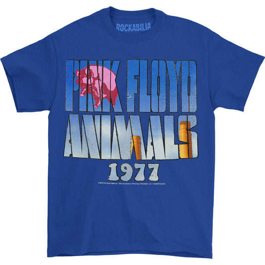 Pink Floyd Pig in Text T-shirt Front