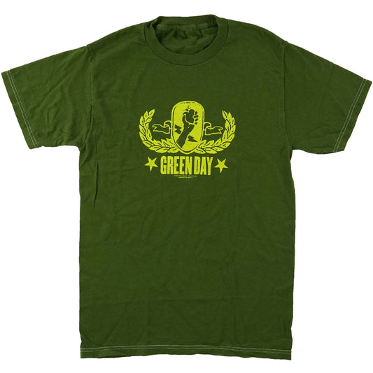 Green Day Gold Crest Stitched T-shirt