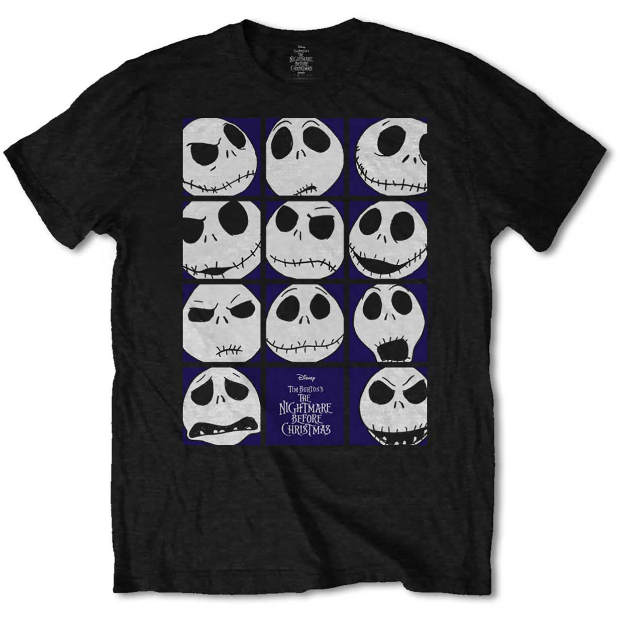 Nightmare Before Christmas Blockheads Slim Fit T-shirt Front
