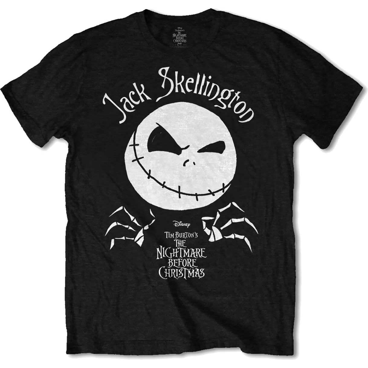Nightmare Before Christmas Jack Head Slim Fit T-shirt Front