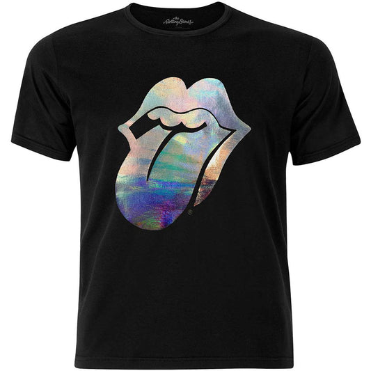 Rolling Stones Foil Tongue with Foiled Application Slim Fit T-shirt Front
