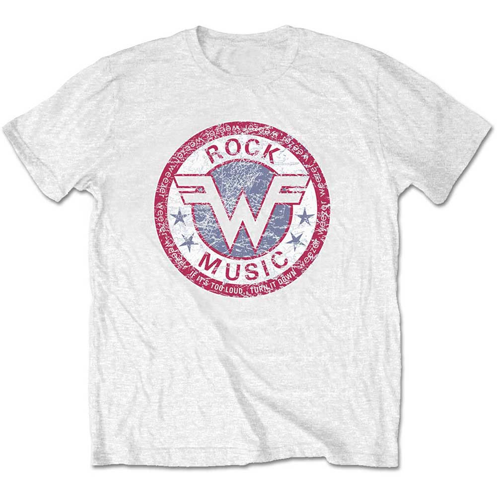 Weezer Rock Music (Retail Pack) Slim Fit T-shirt Front