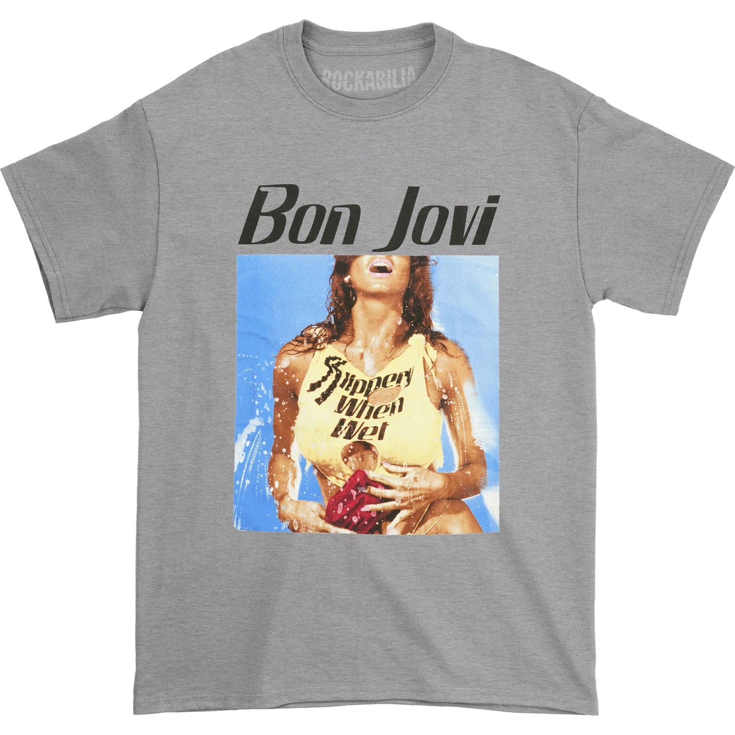 Bon Jovi Slippery When Wet T-shirt Front
