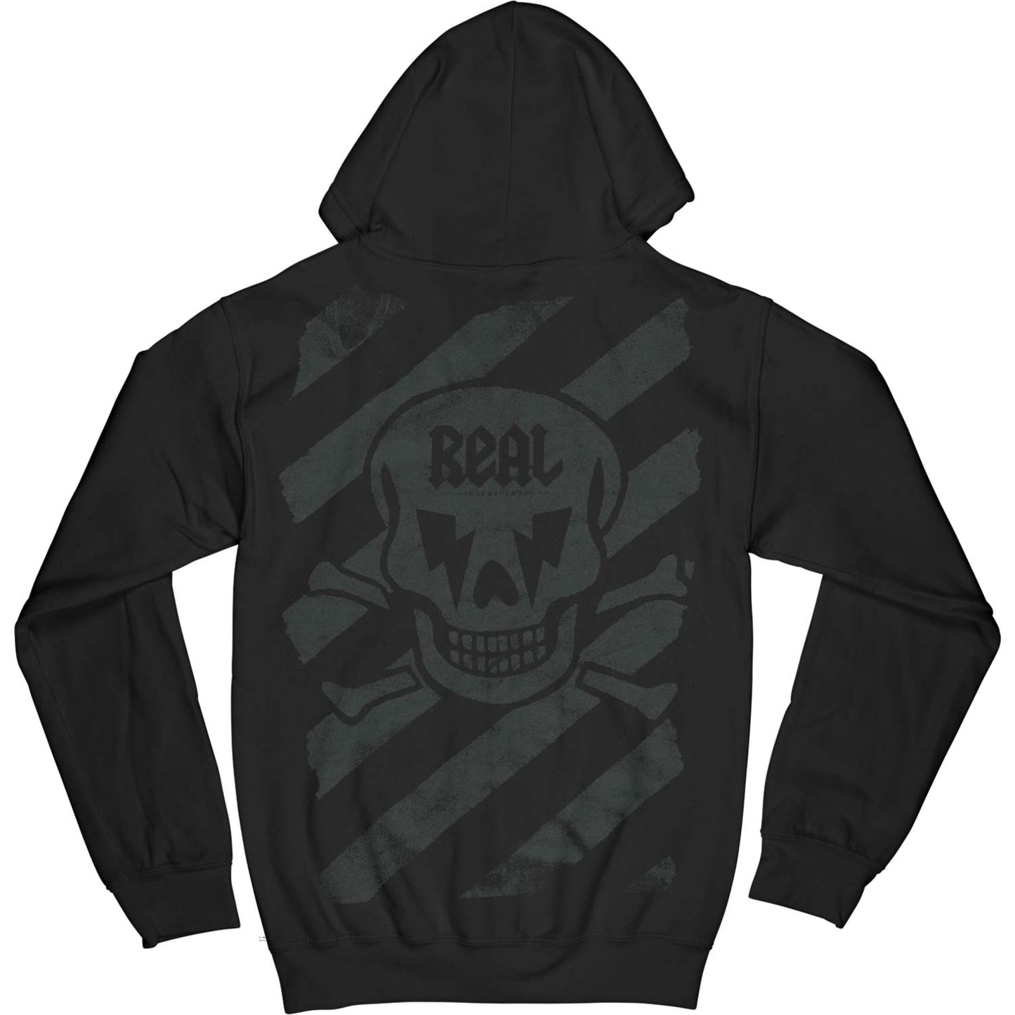 Real Skateboards Zippered Hooded Sweatshirt Back