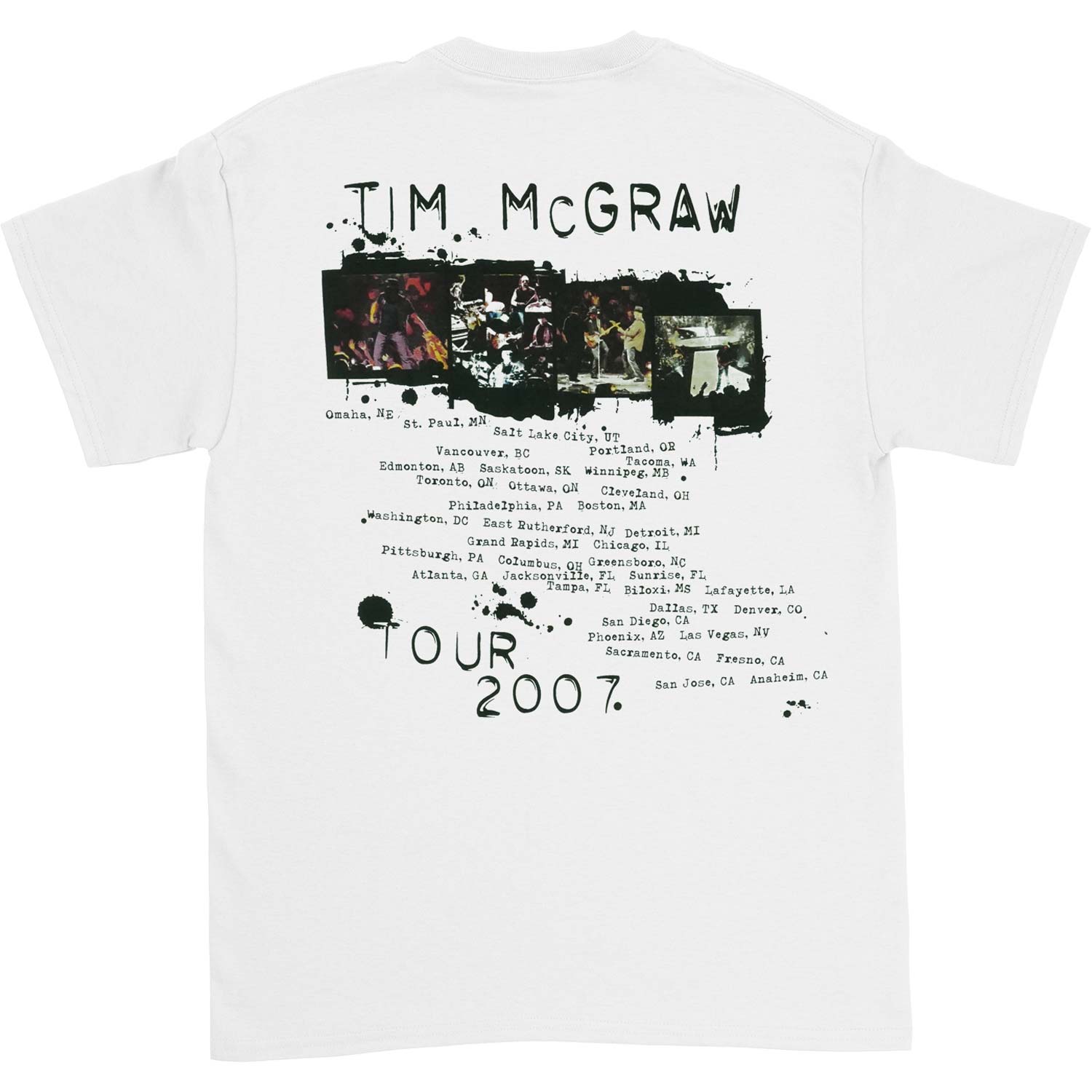Tim Mcgraw T-shirt Back