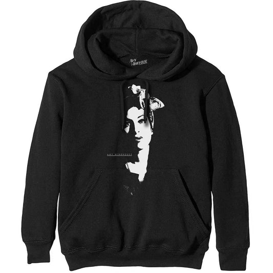 Amy Winehouse Scarf Portrait Hooded Sweatshirt Front
