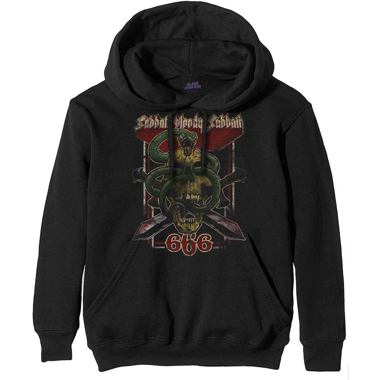 Black Sabbath Bloody Sabbath 666 Hooded Sweatshirt Front