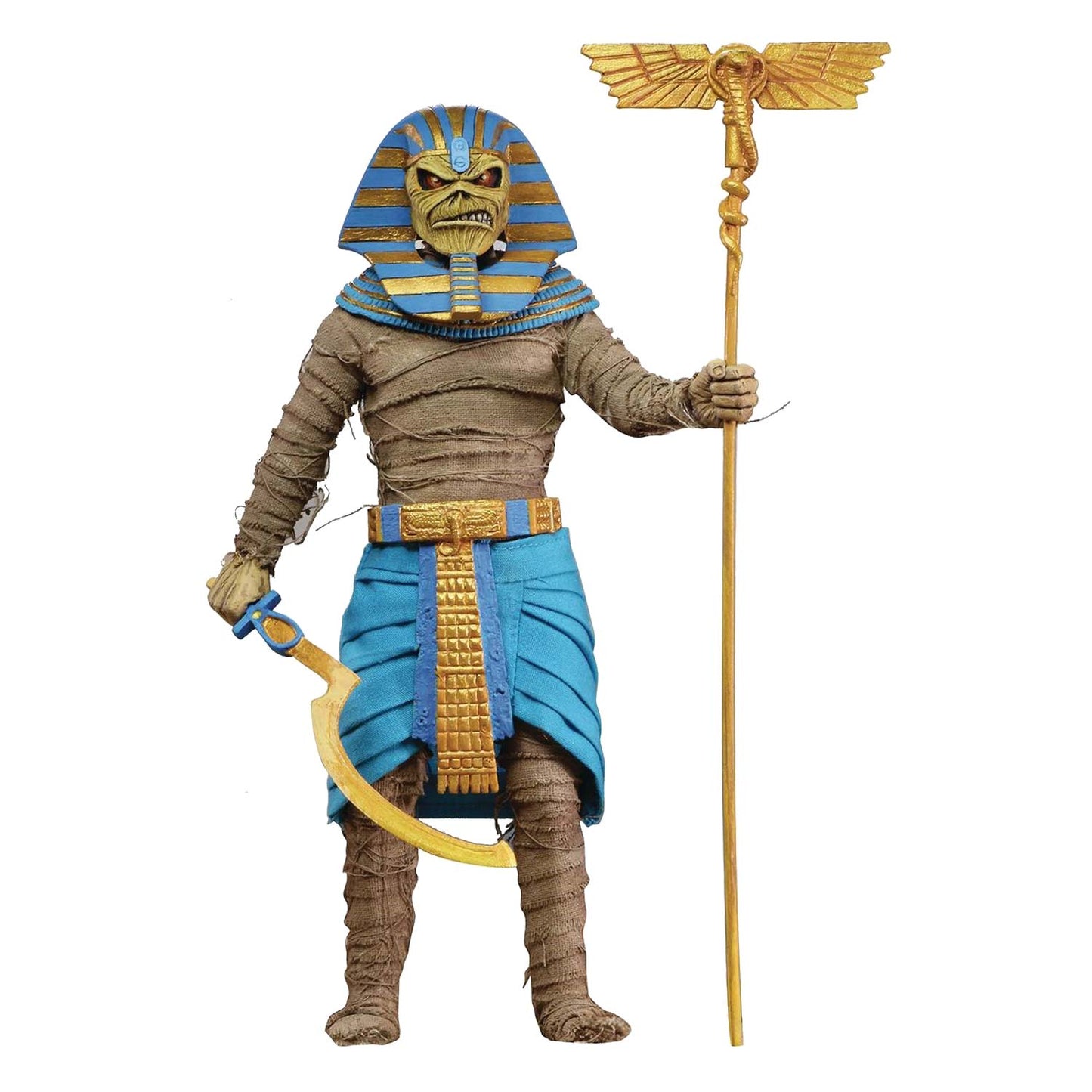 Iron Maiden 8" Clothed Action Figure - Pharaoh Eddie by NECA Action Figure Front