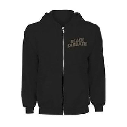 Black Sabbath Tour 1978 (Back Print) Zippered Hooded Sweatshirt Front