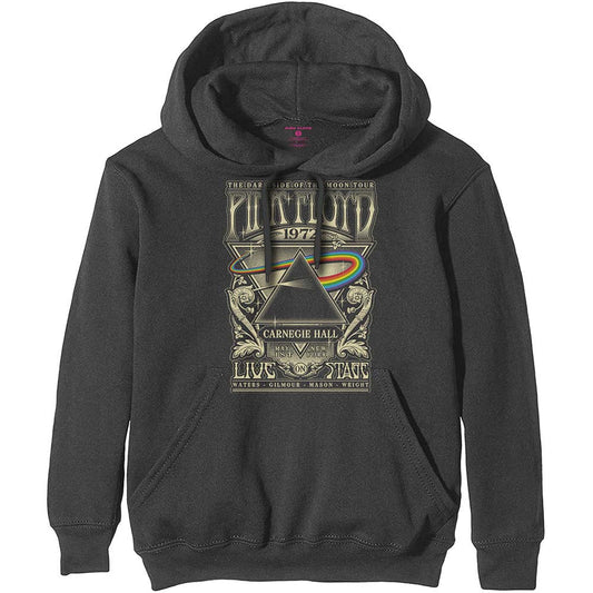 Pink Floyd Carnegie Hall Poster Hooded Sweatshirt Front