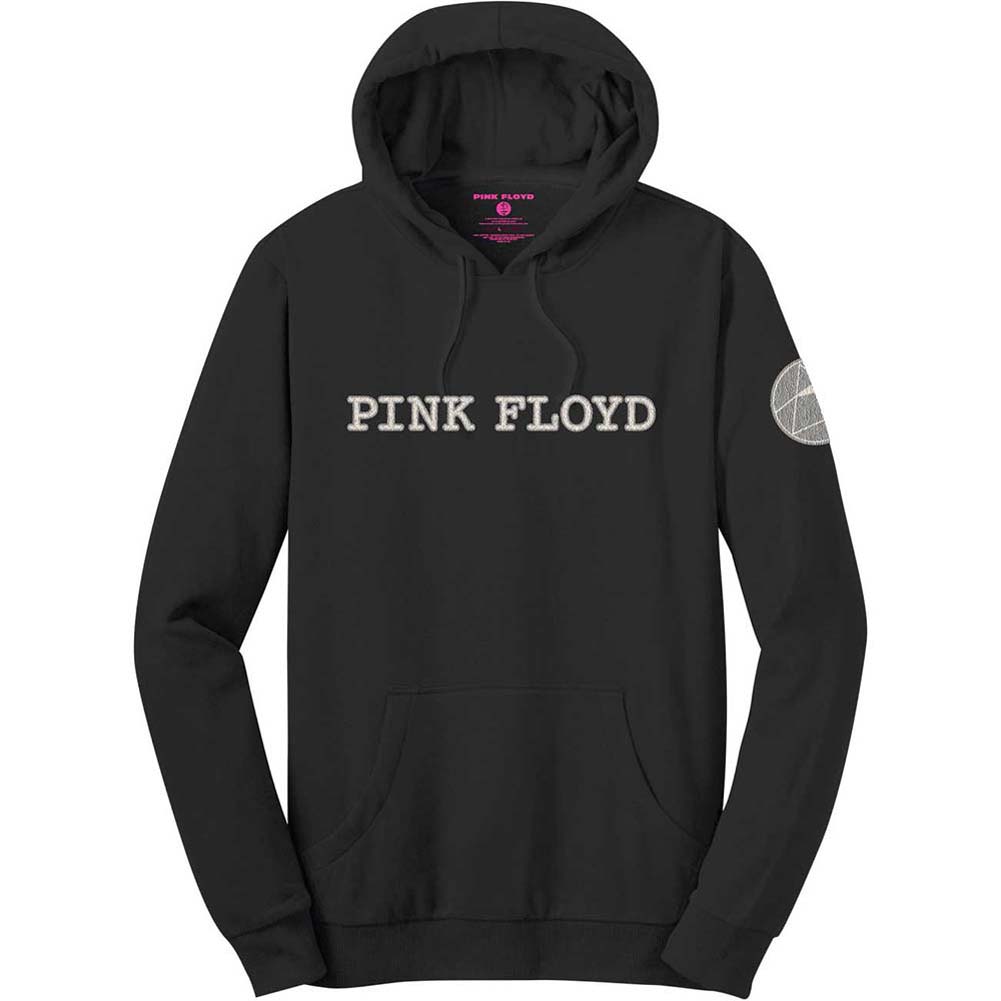 Pink Floyd Logo & Prism (Applique Motifs) Hooded Sweatshirt Front