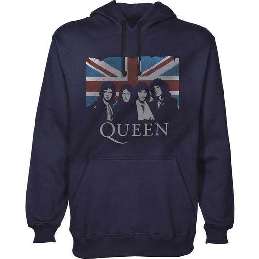 Queen Union Jack Hooded Sweatshirt Front