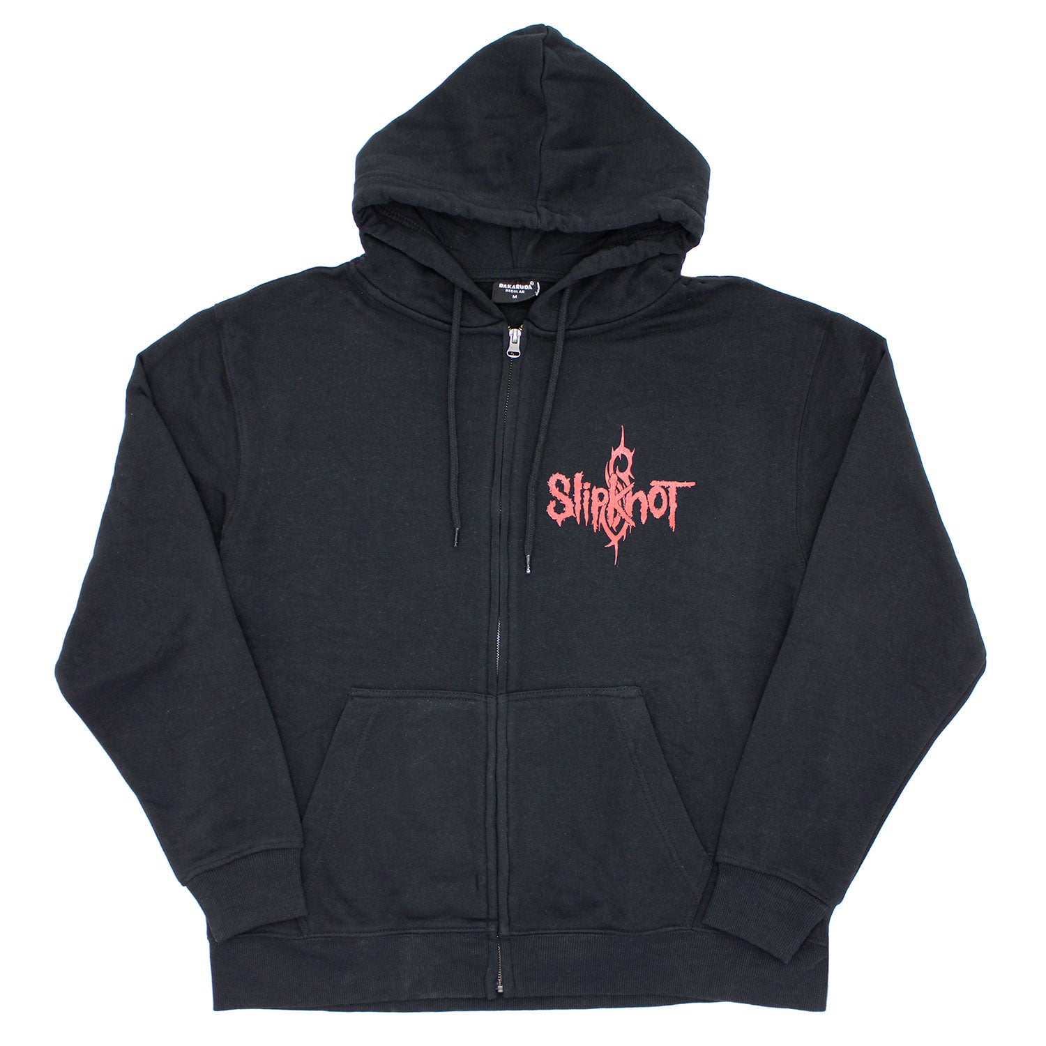 Slipknot 9 Point Star (Back Print) Zippered Hooded Sweatshirt Front