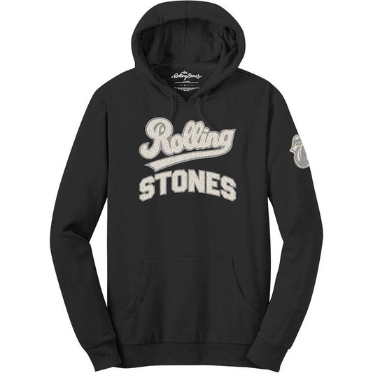 Rolling Stones Team Logo & Tongue (Applique Motifs) Hooded Sweatshirt Front