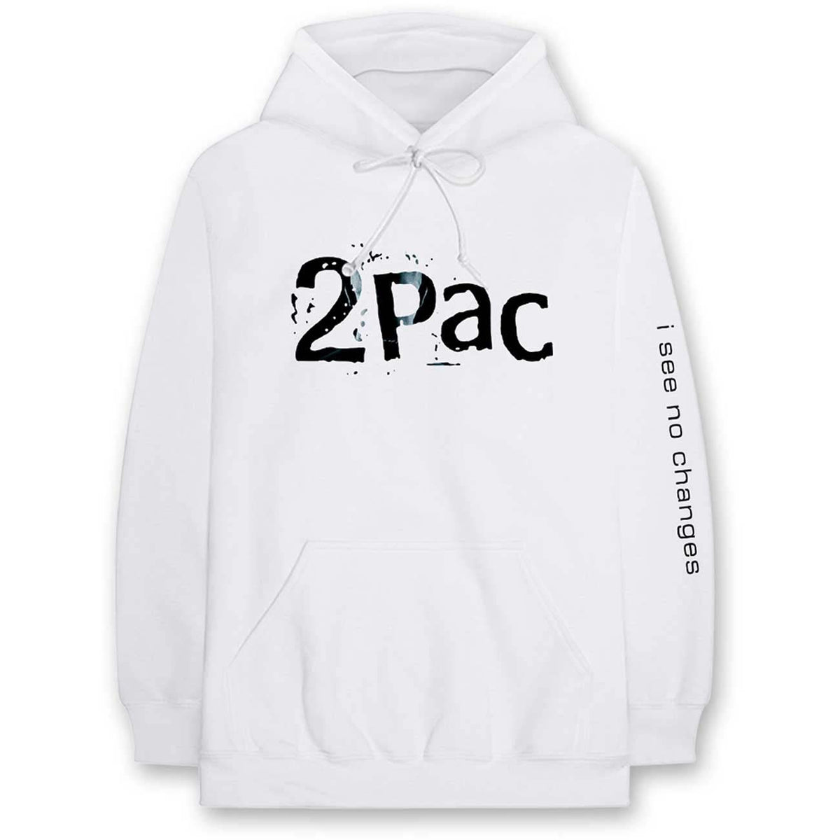 Tupac I See No Changes Hooded Sweatshirt Front