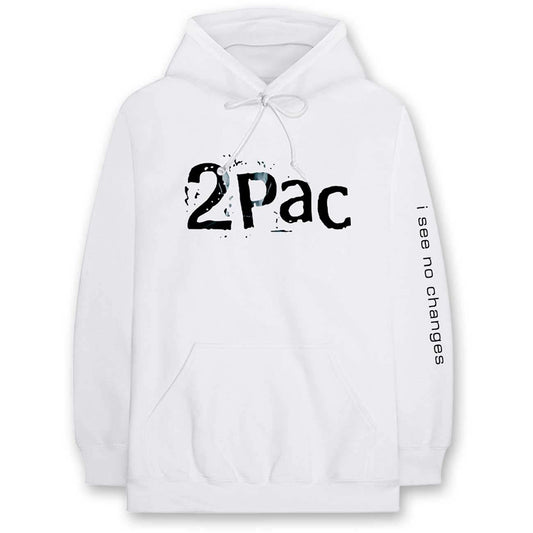 Tupac I See No Changes Hooded Sweatshirt Front