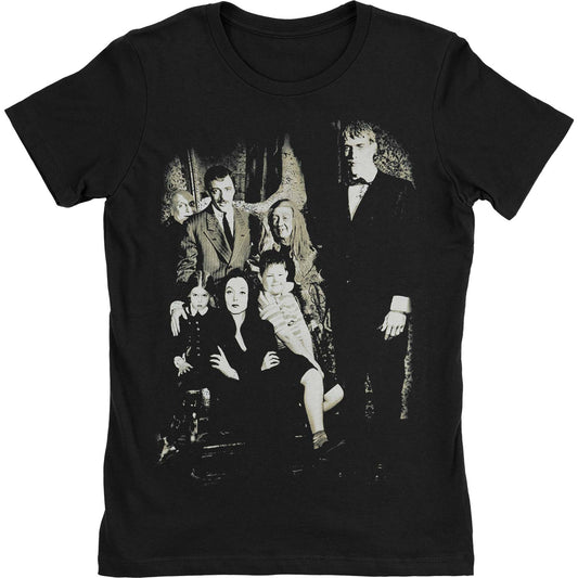Addams Family A Family by Rock Rebel Women's Tee Junior Top Front