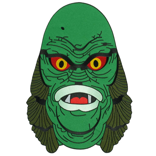 Creature From The Black Lagoon Creature Head Back Patch by Rock Rebel Embroidered Patch Front