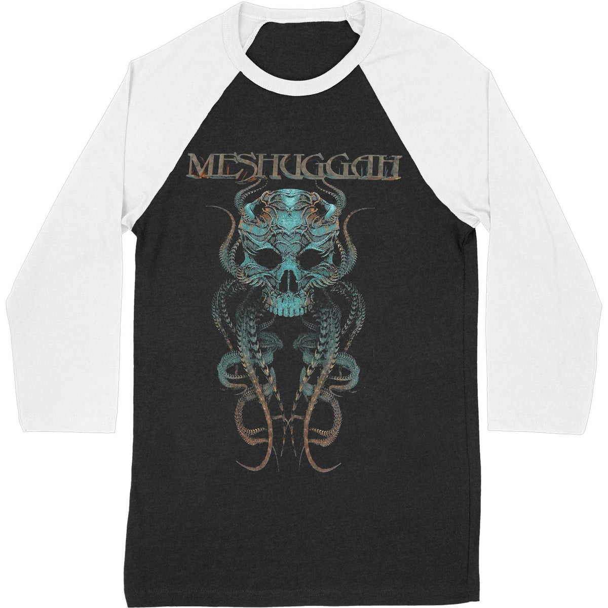 Meshuggah Skull Baseball Jersey Front