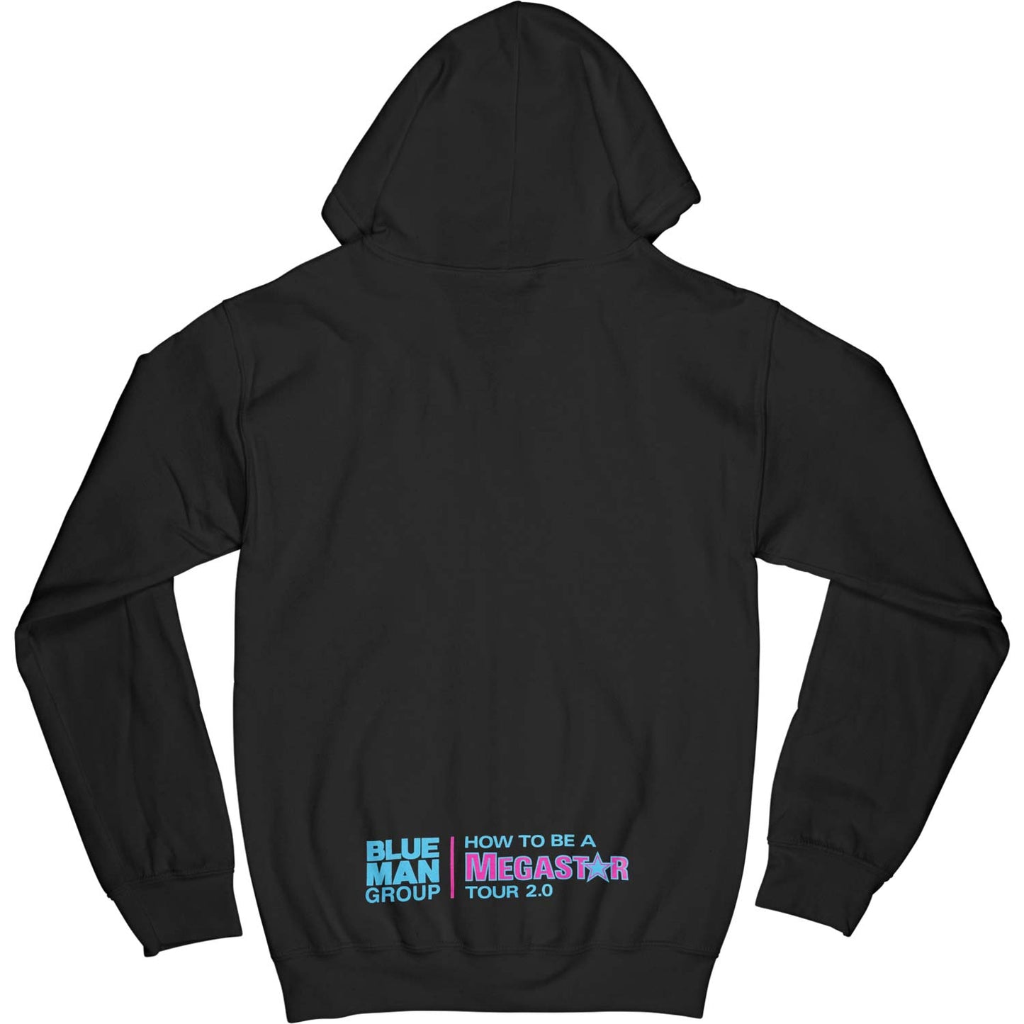 Blue Man Group Zippered Hooded Sweatshirt Back