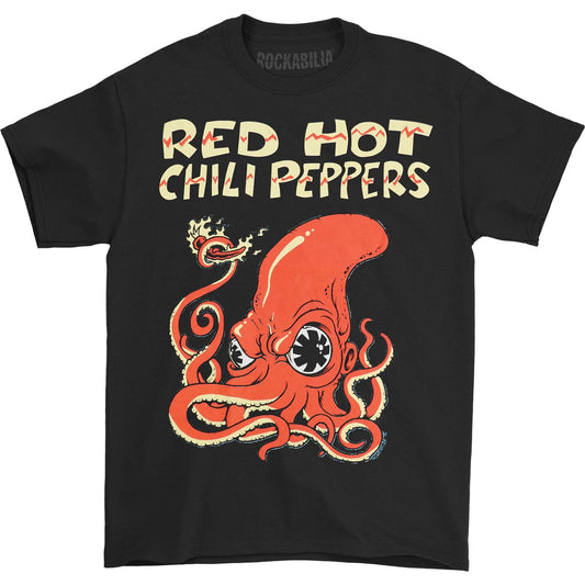 Red Hot Chili Peppers Fire Squid T-shirt Front