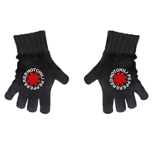 Red Hot Chili Peppers Asterisk Knit Gloves Front