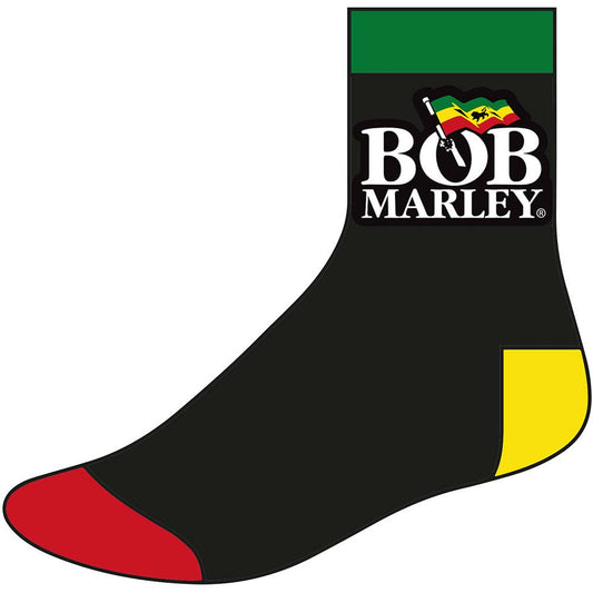 Bob Marley Logo (Size 8 - 12) Socks Front