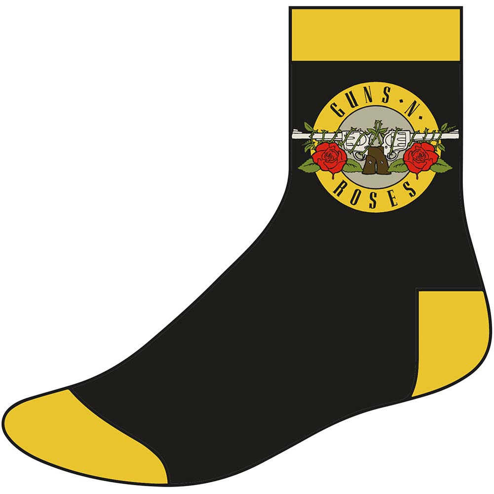 Guns N Roses Circle Logo (Size 8 - 12) Socks Front