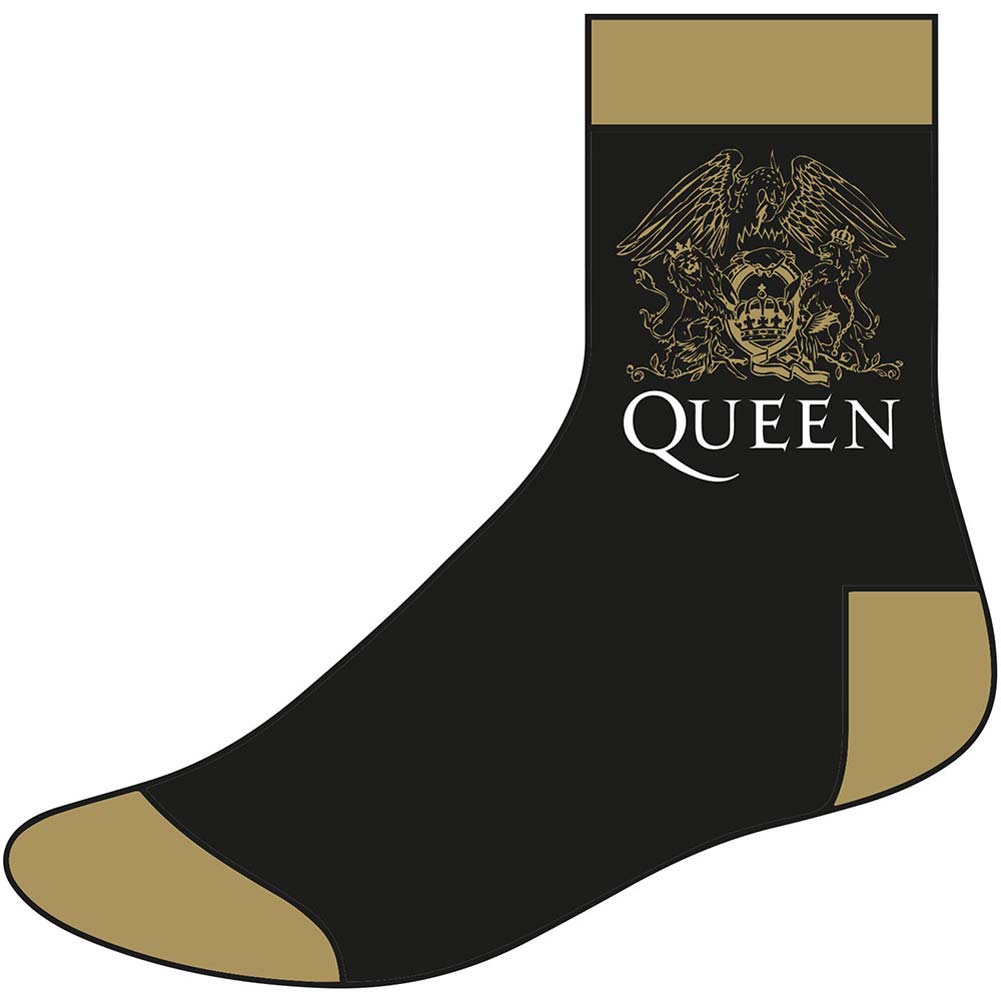 Queen Crest (Size 8 - 12) Socks Front