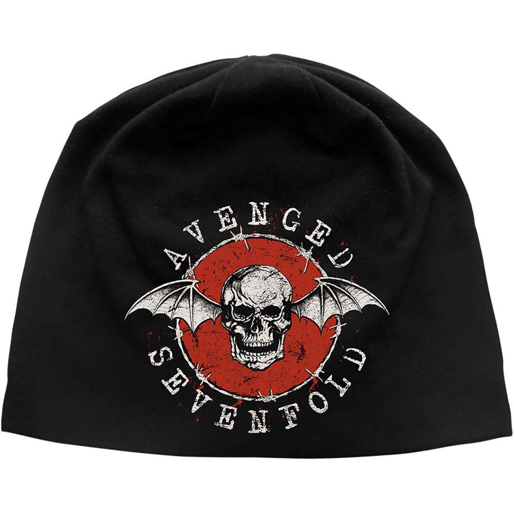 Avenged Sevenfold Distressed Bat Beanie Front