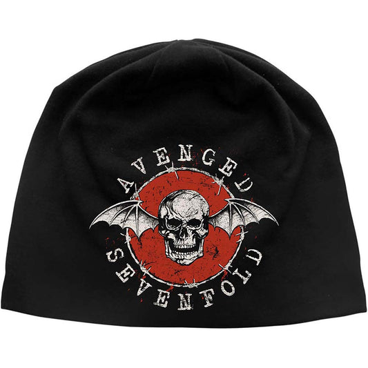 Avenged Sevenfold Distressed Bat Beanie Front