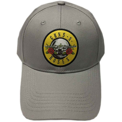 Guns N Roses Circle Logo (Grey) Baseball Cap Front