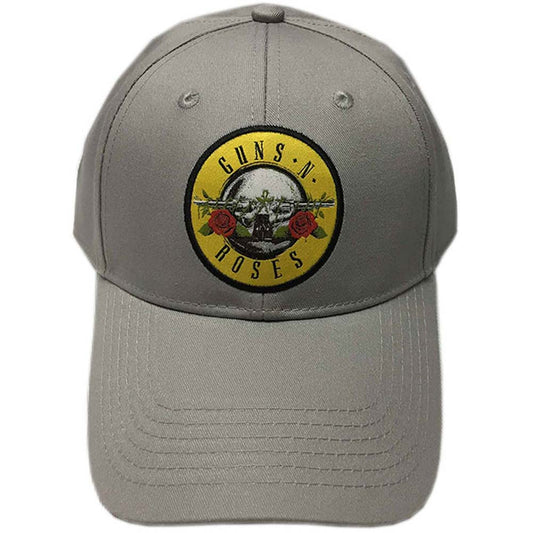 Guns N Roses Circle Logo (Grey) Baseball Cap Front