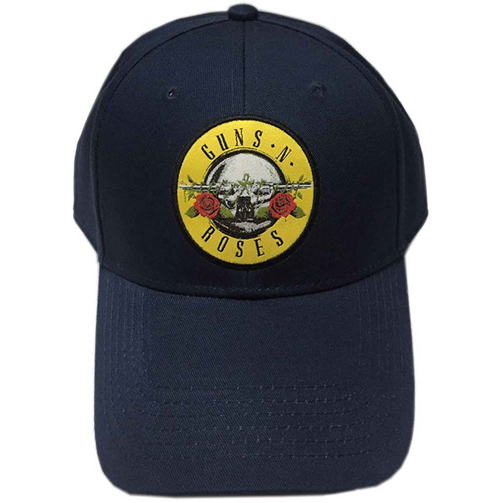 Guns N Roses Circle Logo (Navy Blue) Baseball Cap Front