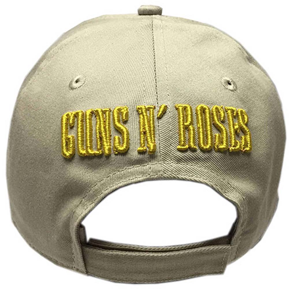 Guns N Roses Circle Logo (Sand) Baseball Cap Back
