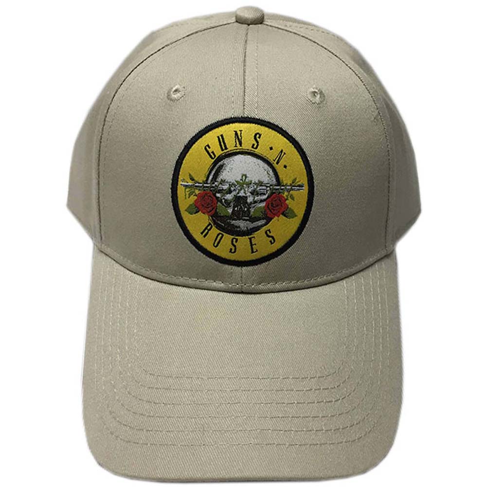Guns N Roses Circle Logo (Sand) Baseball Cap Front