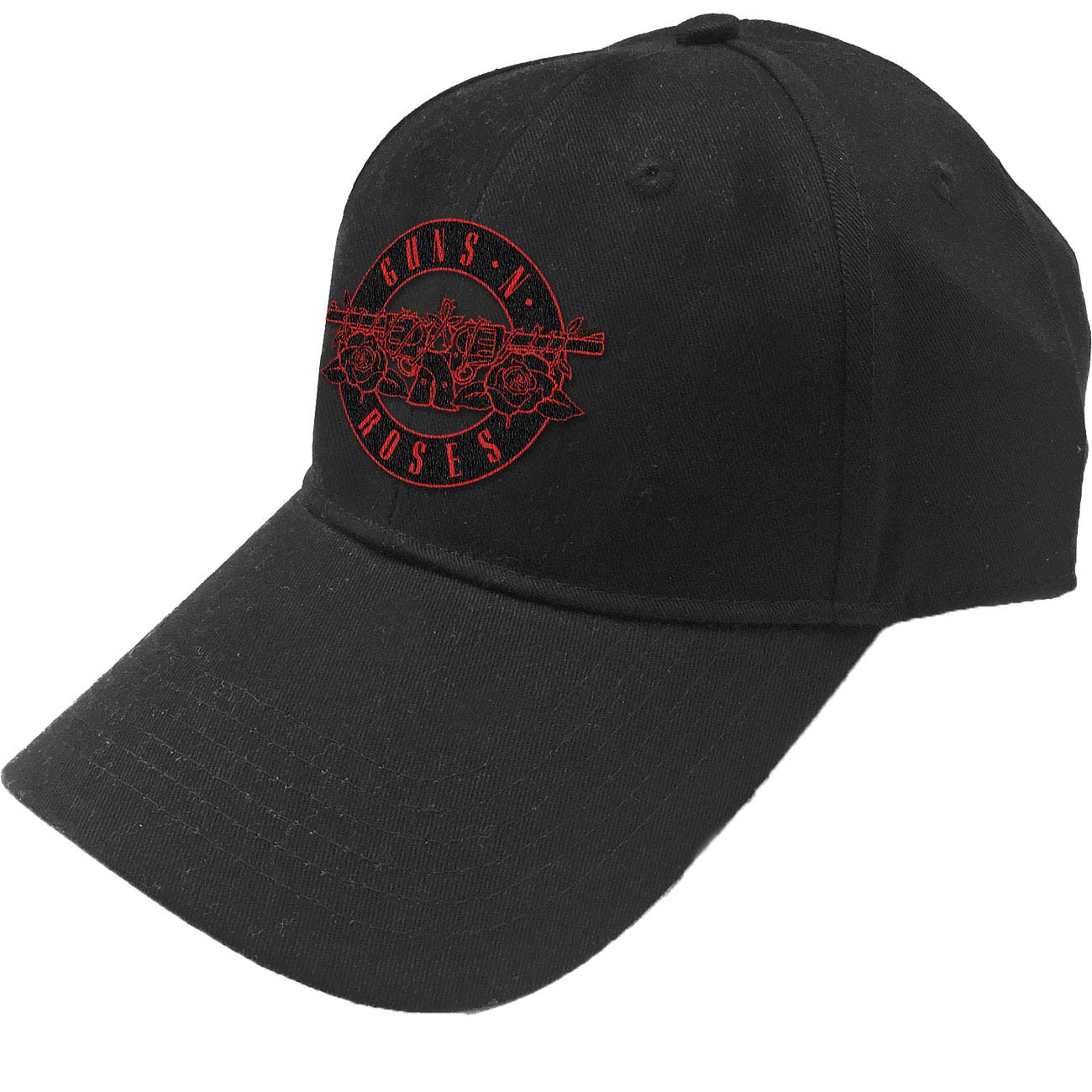 Guns N Roses Red Circle Logo Baseball Cap Front