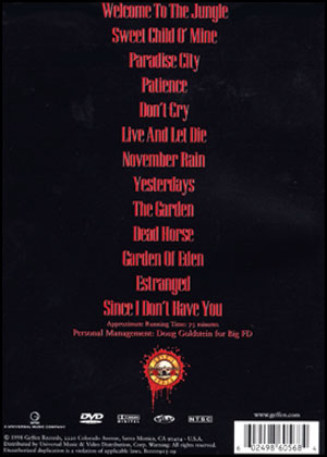 Guns N Roses DVD