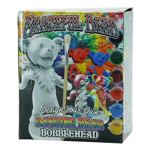 Grateful Dead Dancing Bear Bobblehead - Paint Your Own Design Head Knocker Front