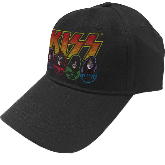 KISS Logo - Faces & Icons Baseball Cap Front