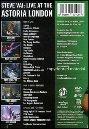 Steve Vai DVD