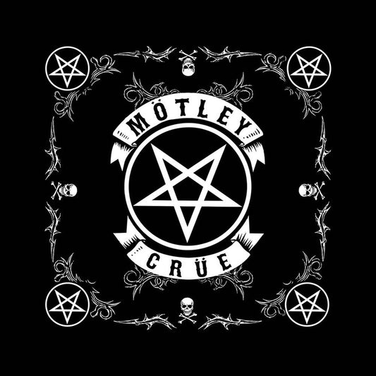 Motley Crue Pentagram Bandana Front